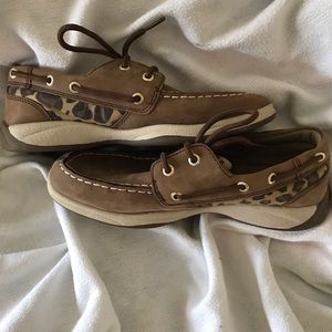 Sperry animal print shoes